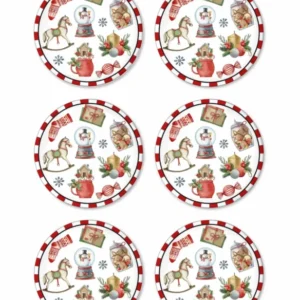 Globe Cake Plate Set of 6 19 cm - Elegant & Durable Ceramic Dessert Plates - Exporgin - Global Shopping Site