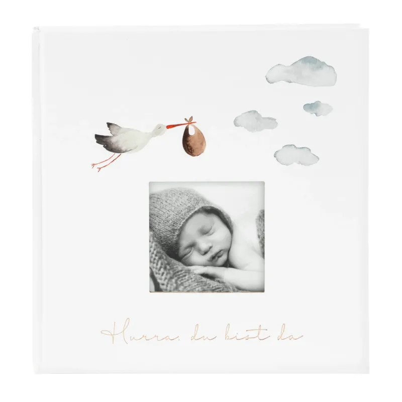 Babyalbum Hurra - Du bist da!, 30x31 cm, 58+4 Seiten