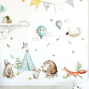 Little Deco Waldtiere Party mit Tipi & Heißluftballons DL670