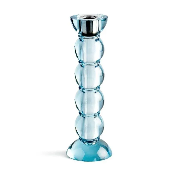 Icy Bobbin Candlestick Blue 23cm - Addison Ross Ltd UK