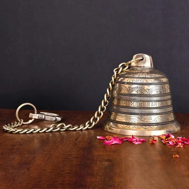 Brass Wall Hanging Temple bell (25 inches)