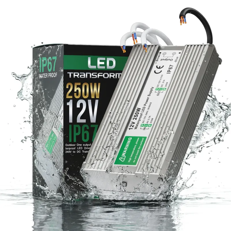 12V wasserfestes Netzteil stabilisiert 20,83A | 250W | IP67 ~1091
