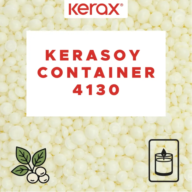 Kerax Kerasoy Container 4130 Sojawachs für Behälterkerzen