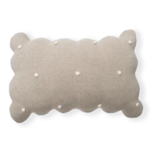 KNITTED CUSHION BISCUIT DUNE WHITE