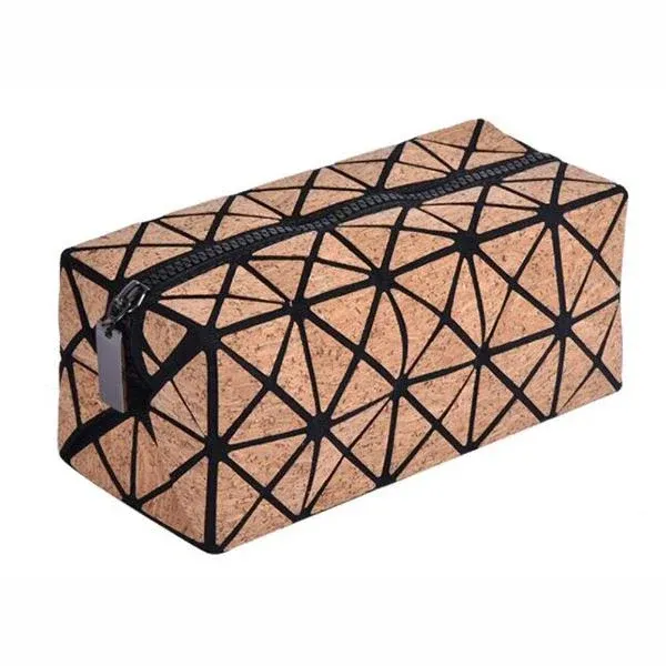 Kurk24 Kurk Toilettas - Geometrisch blok - 20 x 10 x 10 cm - ACTIE