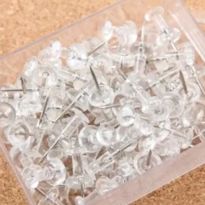 Kurk24 Pushpins – Transparant – 50 Stuks