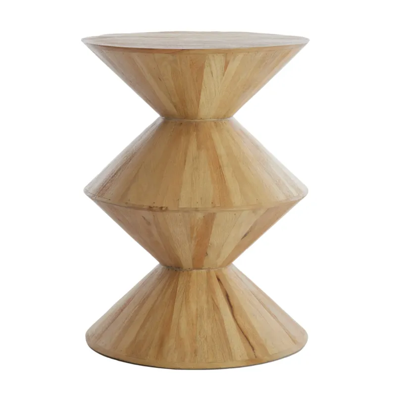 Beistelltisch LARUS Mangoholz, naturell Ø45x60 cm