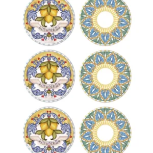 Limoncello Cake Plate Set of 6 19 cm - Exporgin - Global Shopping Site