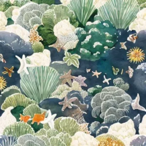 Sea Sheep Vintage Graphic Watercolour