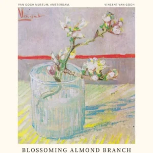 Blossoming Almond Branch In A Glass, Van Gogh