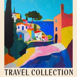 Abstract Travel Collection Poster Greece 1