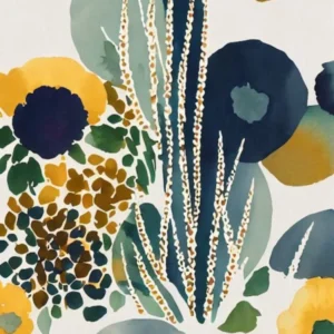 Acropora Pulchra 2 Vintage Graphic Watercolour
