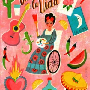 Screen Print Viva La Vida Mexico