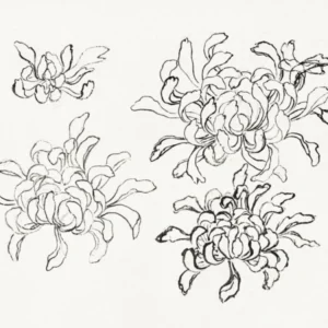 Hokusai S Chrysanthemum, Vintage Paintings, Katsushika Hokusai
