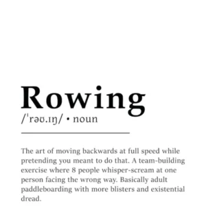 Rowing Definition Poster - Dictionary