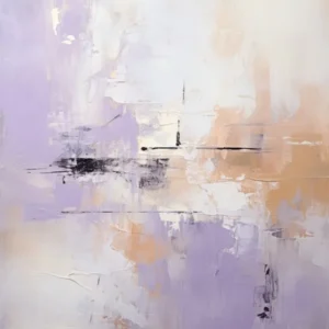 Purple And Brown Abstract Raw Painting 0