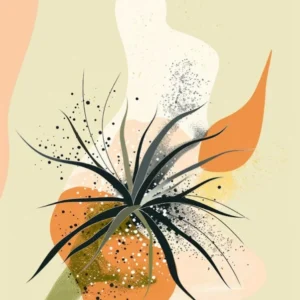 Air Plant Plant Minimalist Illustration 4