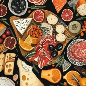Charcuterie Board Art Deco Inspired 2