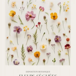 Fleurs Sechees, Dried Flowers Exhibition Poster 17