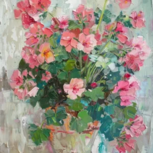 A World Of Flowers Geranium 1 Painting