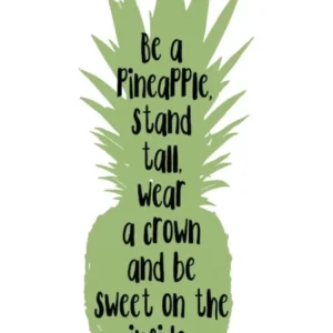 Be A Pineapple Green Silhouette