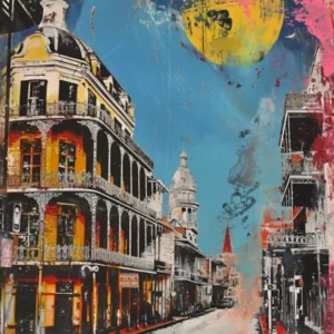 Retro New Orleans Painting Style 2