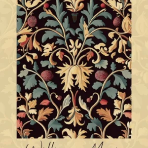 William Morris Artprint, Beautiful Flowers Pattern, Modern Colores, Typografie Style