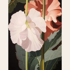 Flower Illustration Amaryllis 3 Poster