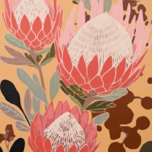 Proteas Flower Big Bold Illustration 4