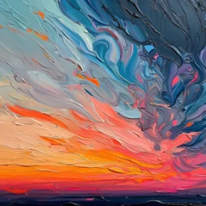 Expressive Abstract Wall - Bold Textured Painting