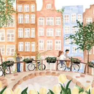 Amsterdam In The Spring By Sabina Fenn