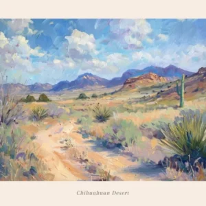 Western Landscapes Chihuahuan Desert Texas 3 Poster