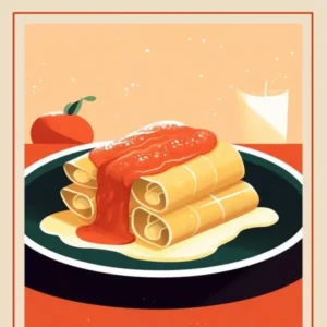 Cannelloni Italian Pasta Poster