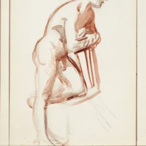 Alaston Mies, Luonnos, 1908 1909part Of A Sketchbook By Magnus Enckell