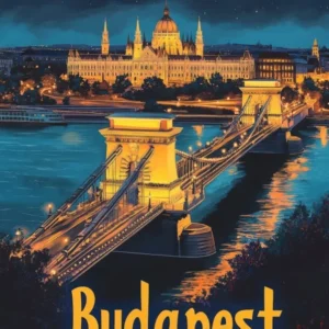 Aihrgdesign A Vintage Travel Poster Of Budapest 4