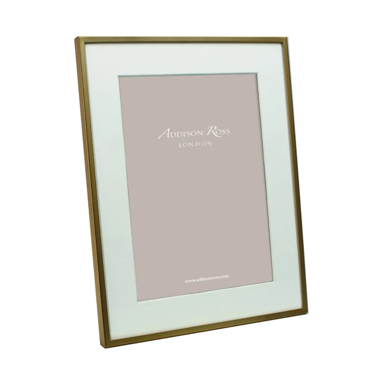 Matte Gold Photo Frame with Mount - Addison Ross Ltd UK