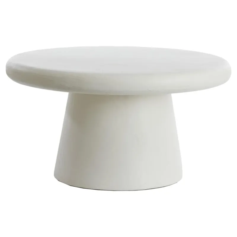 Couchtisch Ø70x38 cm KULONA crème für Wohnzimmer Design