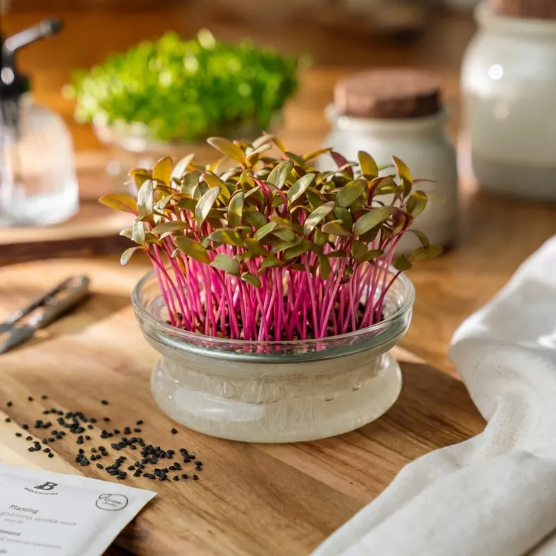 Microgreens Samen 'Weißstieliger Mangold' - 1200 Biosamen