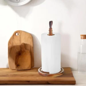 Natura Acacia Paper Towel Holder 15x33 cm - Exporgin - Global Shopping Site