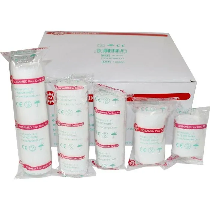 Noba Nobafix elastische Fixierbinden Mullbinden in Folie | Spar-Set: 3 x 20 = 60 Stück