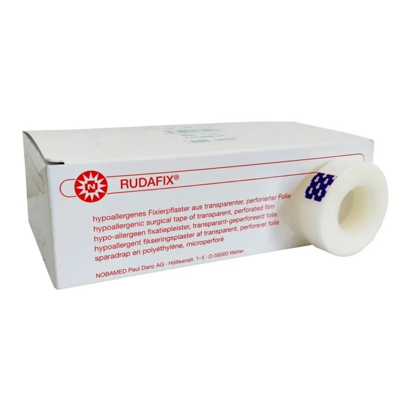 Noba Rudafix Fixierpflaster, gerollt, ohne Seitenscheiben 1,25 cm x 9,14 m