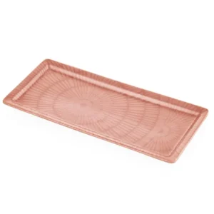 Noon Rectangular Service Salmon 35x16 cm - Exporgin - Global Shopping Site