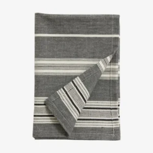 ORION viskestykke i bomuld - 50x70 cm - off white/sort - nordal.dk