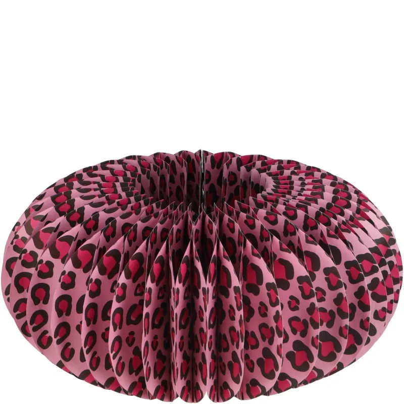 Papier Sockel "Dacia", D39cm, H17cm, leo pink