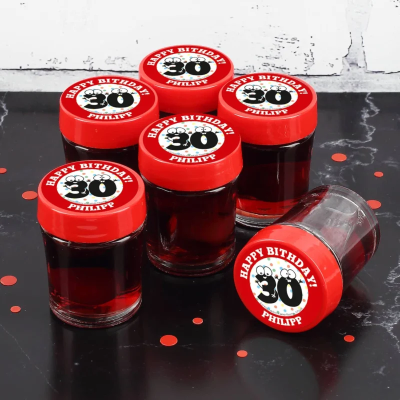 Kirsch-Schnaps zum 30. Geburtstag im 6er Set