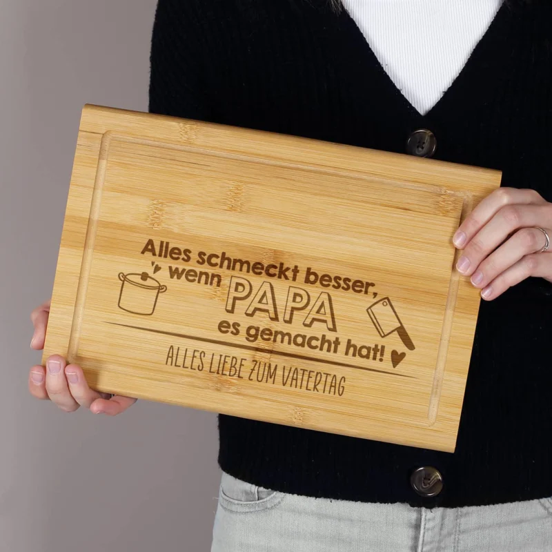 Schneidebrett mit persönlicher Gravur für viele Anlässe