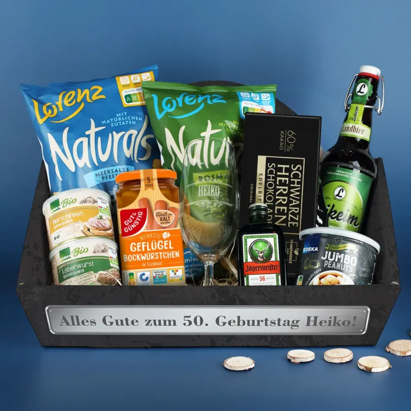 Gefüllter Geschenkkorb für Männer