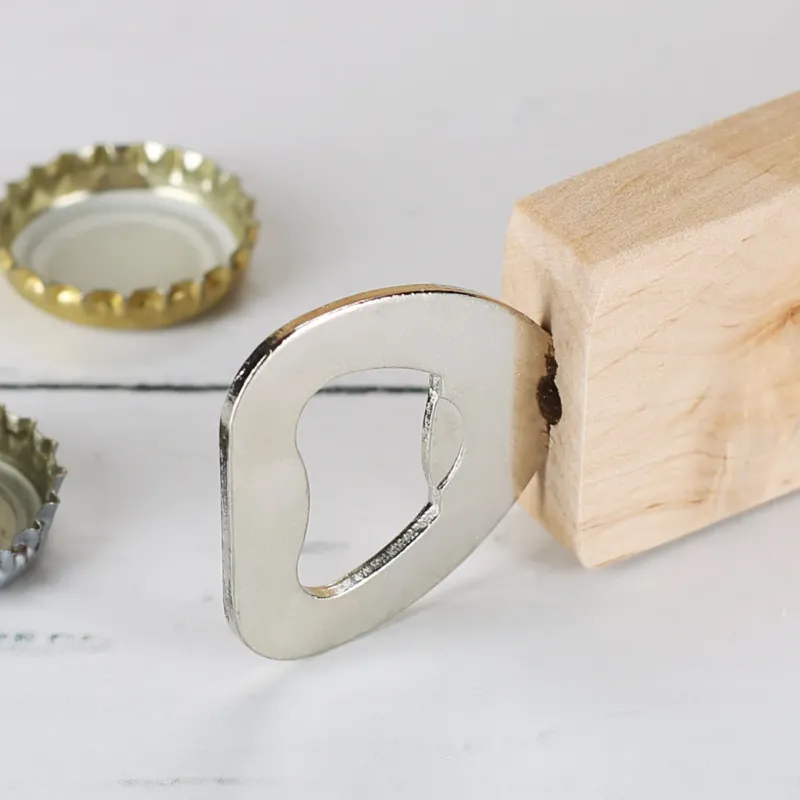 Holz-Flaschenöffner mit Fotoaufdruck für Papa