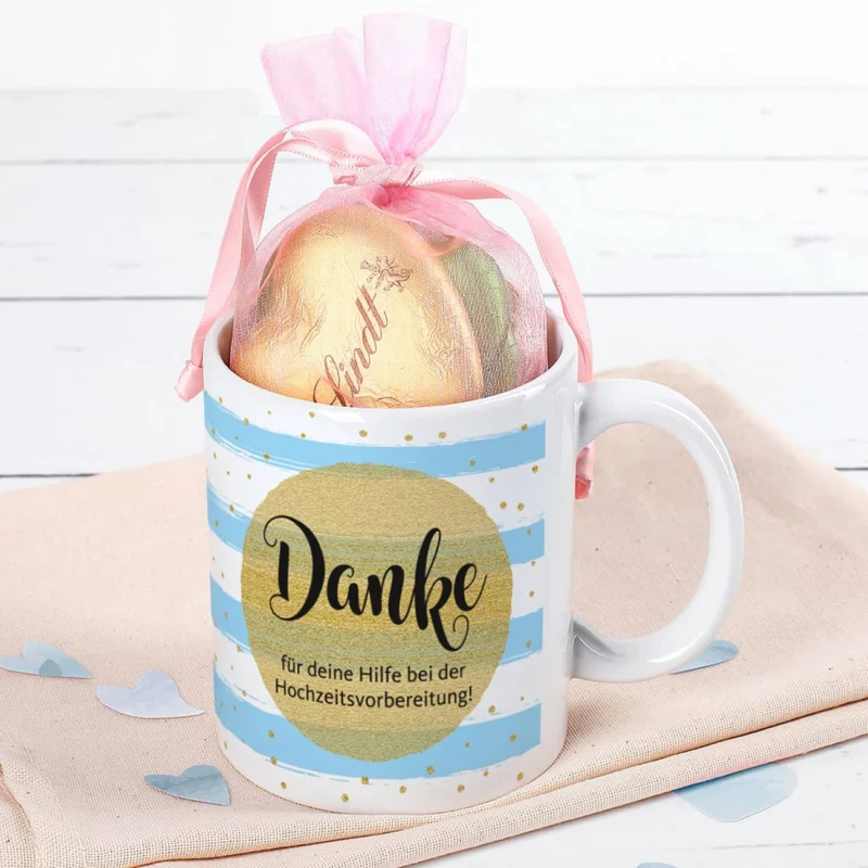 Tasse Dankeschön mit Füllung