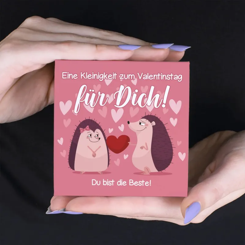 Eine Kleinigkeit zum Valentinstag - 4 Lindorkugeln in persönlich bedruckter Verpackung – Bild 2